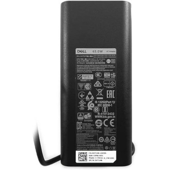 Dell USB-C Charger 65W VT148 0VT148 0WMDHR For Latitude, 7430, 5330, 7330, 5530, 7420, 7520, 5520, 9420, 5420, 5420, Black, WMDHR