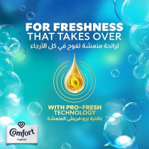 Comfort Concentrated Fabric Softener, Blue Love, With Pro Fresh Technology For Up To 9x Fragrance, 1L