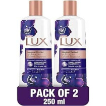 Lux Perfumed Body Wash, For All Skin Types, Magical Orchid, 24 Hours Long Lasting Fragrance, 250ml x 2