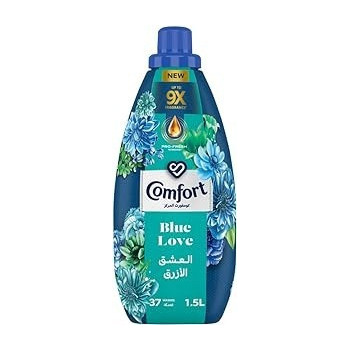 Comfort Concentrated Fabric Softener, Blue Love, With Pro-Fresh Technology For Up To 9x Fragrance, 1.5L