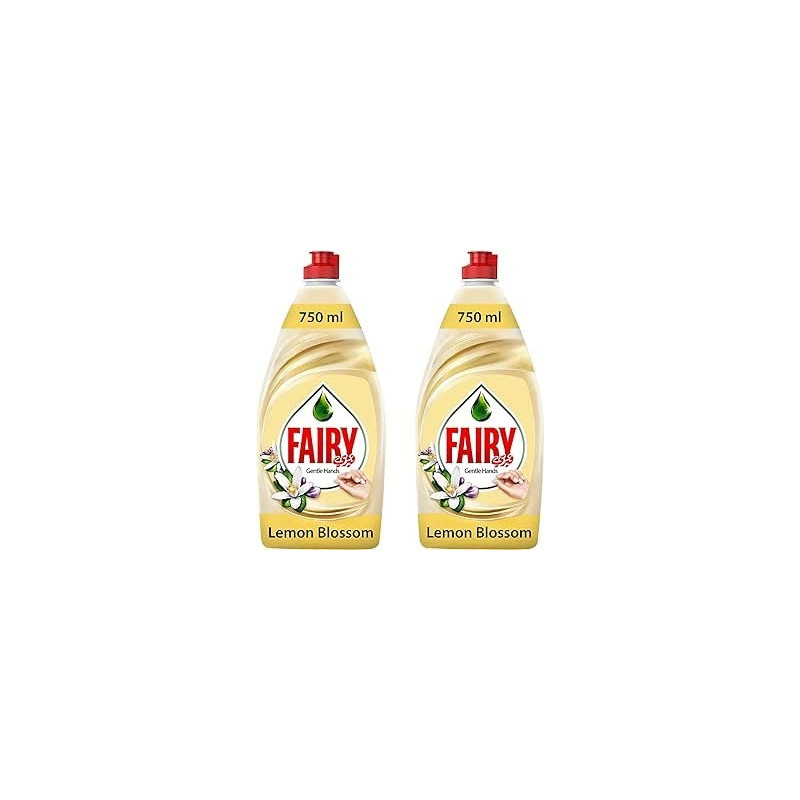 Fairy Gentle Hands, Lemon Blossom, Dishwashing Liquid Soap, Pack Of 2 x 750ml