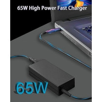 Adaptake 65W Dell Laptop Charger, Power Supply For Dell Inspiron 17, 15, 14, 13, 11, 7000, 5000, 3000, Series 3505, 3793, N5110, 5559, 5567, Latitude 3410, 3420, 3510, 3520, E5470, 7390, 7490, XPS 13, 15, LA65NS2-01, HA65NS5-00