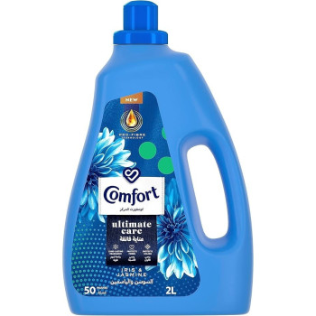 Comfort Concentrated Fabric Softener, Iris And Jasmine, For Long-Lasting Fragrance, 2L