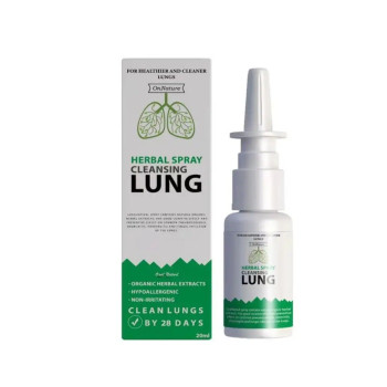 Onnature Herbal Organic Lung Cleanser And Repair Nasal Spray, Lung Purification, Detoxification, Relief Of Allergy Symptoms, Unblocking Breathing Passage And Improve Respiratory System - 20 ml