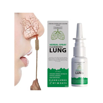 Onnature Herbal Organic Lung Cleanser And Repair Nasal Spray, Lung Purification, Detoxification, Relief Of Allergy Symptoms, Unblocking Breathing Passage And Improve Respiratory System - 20 ml