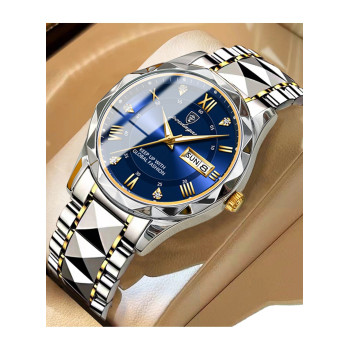 Poedagar Fashion Luxury Wristwatch, Luminous Stainless Steel Quartz Waterproof Man Watch