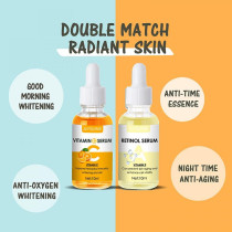 Jaysuing Pack Of 2 Vitamin C Serum And Retinol Serum