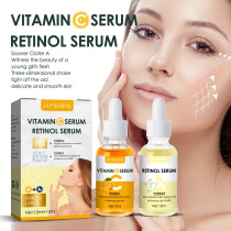 Jaysuing Pack Of 2 Vitamin C Serum And Retinol Serum