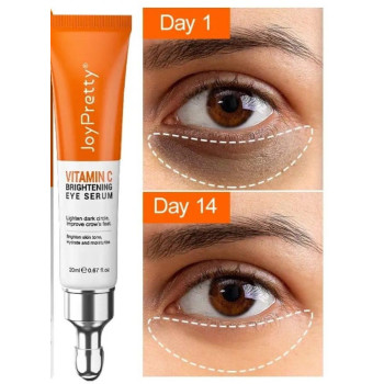 Joypretty Vitamin C Brightening Eye Cream Serum, Remove Dark Circles, Eye Bags, Wrinkles And Fine Lines - 20 ml