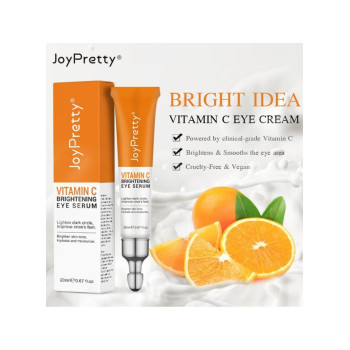 Joypretty Vitamin C Brightening Eye Cream Serum, Remove Dark Circles, Eye Bags, Wrinkles And Fine Lines - 20 ml