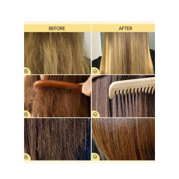 Purc 8 Seconds Hair Mask For Dyed Frizzy And Damaged Hair, Keratin Treatment Magic Hair Mask Smoothing Straightening Soft Repair Damaged Frizz Hair - 70g