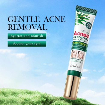 Sadoer Tea Tree Acne Control Gel For Acne Marks, Pimples, Facial Oil Control And Dead Skin Care - 20g