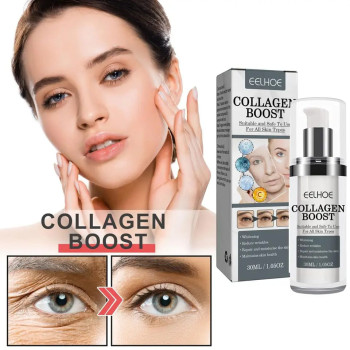 Eelhoe Collagen Boost Anti-Aging And Anti Wrinkle Serum With Hyaluronic Acid, Repair, Nourish And Moisturize Skin - 30ml