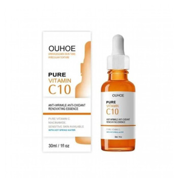 Ouhoe Pure Vitamin C10 Serum For Wrinkles, Dark Spots And Premature Sun Damage - 30ml
