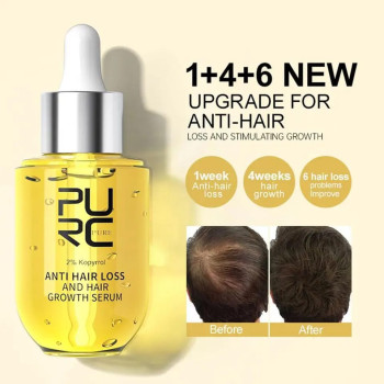 Purc Hair Growth And Anti Hair Loss Serum With Biotin Argan Oil Ginger For Men And Women - 50ml