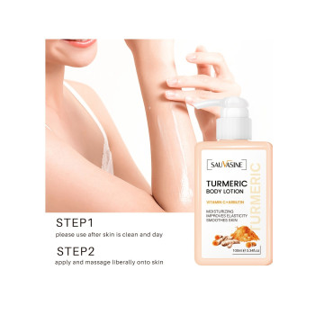 Sauvasine Anti-Aging Turmeric Body Lotion For Deep Skin Cleansing, Body Whitening and Moisturizing With Vitamin C And Alpha Arbutin - 100 ml