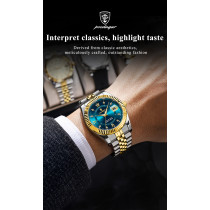 Poedagar Luxury Sport Wrist Watch For Man, Waterproof Luminous Date Quartz Stainless Steel Mens Watch