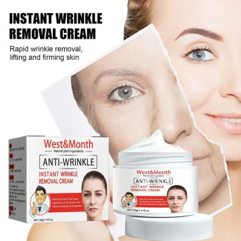 West And Month Anti-Aging Instant Wrinkle Removal Cream, Brighten Skin Tone and Control Oil - 40g