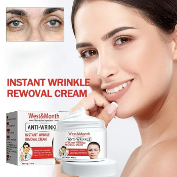 West And Month Anti-Aging Instant Wrinkle Removal Cream, Brighten Skin Tone and Control Oil - 40g
