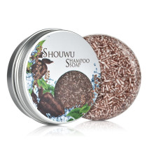 Shouwu Hair Darkening Shampoo Bar For Gray White Hair, Hair Dye Soap
