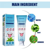 Eelhoe Tongue Cleaning Gel With Brush For Bad Breath, Mouth Cleansing Toothpaste Gel