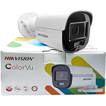 Hikvison Full HD Bullet Night Vision Wireless Camera With with 2 MP, 1920 × 1080 resolution and White Light Distance Up to 20 m, DS-2CE10DF0T-PF, White