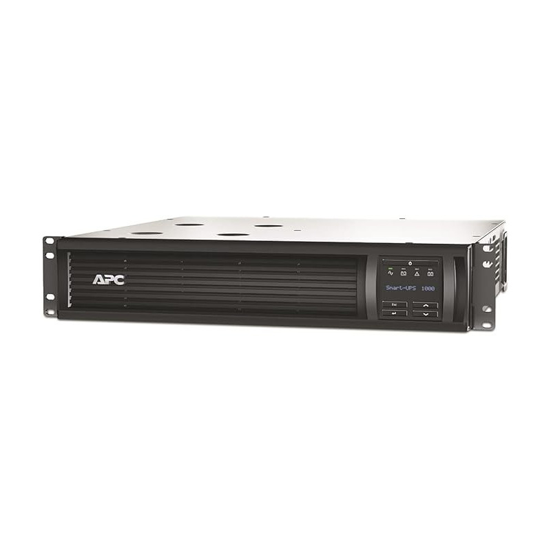 APC Smart UPS 1000VA With Smart Connect Port And Smart Slot, Rackmount 2U, 4 x IEC C13 Outlets, SMT1000RMI2UC, Black