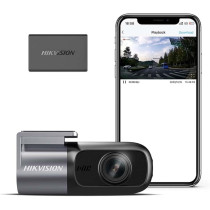Hikvision D1 Dashcam With 360 Degree rotation, 1080P, Wifi, Cigarette Adaptor Power, Loop Recording, Parking Monitoring, AE-DC2018-D1, Grey