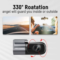 Hikvision D1 Dashcam With 360 Degree rotation, 1080P, Wifi, Cigarette Adaptor Power, Loop Recording, Parking Monitoring, AE-DC2018-D1, Grey