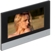 Hikvision IP Video Intercom For Villa or House, 7-Inch Colorful Touch Screen With Wireless Network and Two Way Audio, DS-KH6320-WTE1, Black/Silver