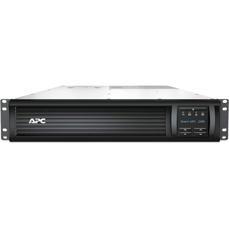 APC Smart-UPS 2200VA LCD RM 2U 230V with Smart Connect Uninterruptible Power Supply Line-Interactive 1980 W 8 AC outlet, ‎SMT2200RMI2UC, Black
