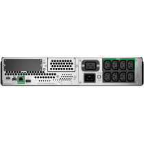APC Smart-UPS 2200VA LCD RM 2U 230V with Smart Connect Uninterruptible Power Supply Line-Interactive 1980 W 8 AC outlet, â€ŽSMT2200RMI2UC, Black