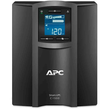 APC Smart UPS SMT Smart Connect With Power Supply 1500VA, Cloud Enabled, 8 Outlets IEC-C13, SMC1500IC, Black