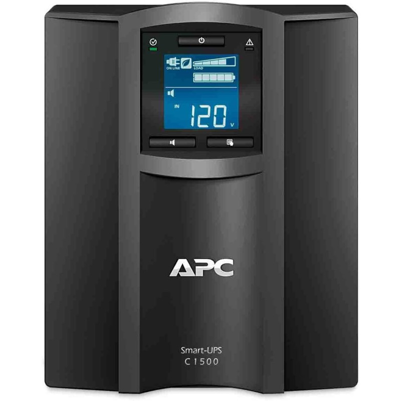 APC Smart UPS SMT Smart Connect With Power Supply 1500VA, Cloud Enabled, 8 Outlets IEC-C13, SMC1500IC, Black