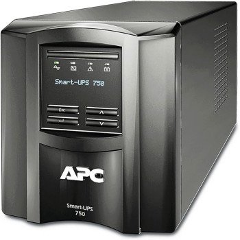APC Smart UPS SMT Smart Connect With Power Supply 750VA, 15 Amps, SMT750IC, Black