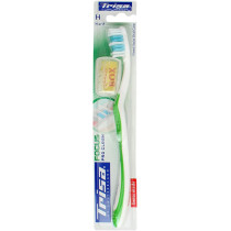 Trisa Focus Pro Clean Hard Adult Toothbrush with Hygiene Cap - Finest Swiss Oral Care