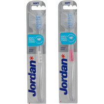 Jordan Target White Toothbrush With Pressure Sensor And Soft Bristles
