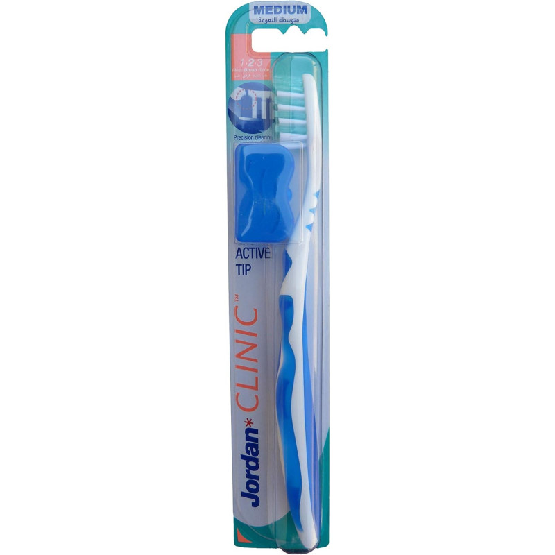 Jordan Clinic Toothbrush Medium Bristles With Excellent Dental Cleaning Comfort