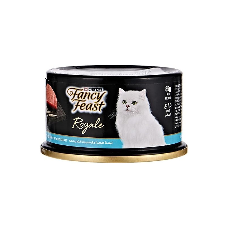Purina Fancy Feast Royale Tender Tuna Tossed with Whitebait Cat Wet Food 85g X 12 pack