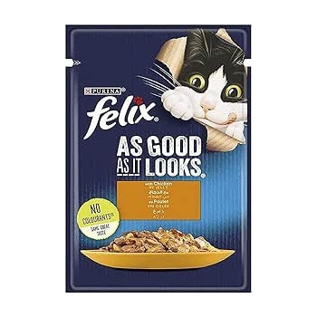 Purina Felix Chicken In Jelly Pouch Wet Cat Food 85g X 12 pack