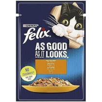 Purina Felix Chicken In Jelly Pouch Wet Cat Food 85g X 12 pack