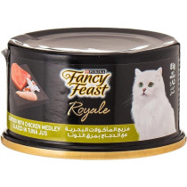 Purina Fancy Feast Royale Seafood & Chicken Medley Wet Cat Food 85g X 12 Pack