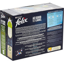 Purina Felix It Looks Vegetable Selection In Jelly Pouch Wet Cat Food Pack 12X85G