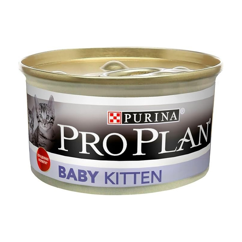 Purina Pro Plan Baby Mousse Chicken Kitten Wet Food 85g x 12 pack