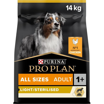 Purina Pro Plan Light/Sterilised with Optiweight Chicken Adult Dry Dog Food 3 Kg