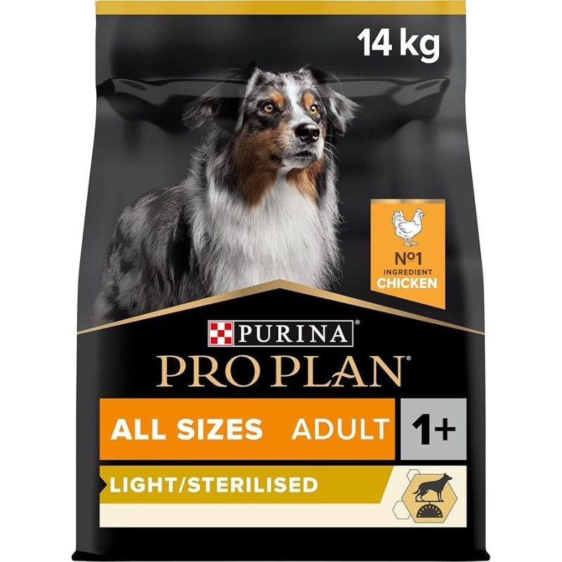 Purina Pro Plan Light/Sterilised with Optiweight Chicken Adult Dry Dog Food 3 Kg