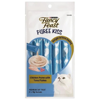 Purina Fancy Feast Puree Kiss Chicken with Tuna Flakes 40 g x 12 pack