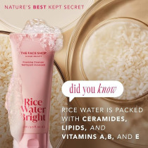 The Face Shop Rice Water Bright Cleansing Foam, 5 Ounce