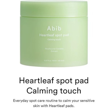 Abib Heartleaf Spot Pad Calming Touch 80 Pads, Refreshing Hydrating, Redness Relief