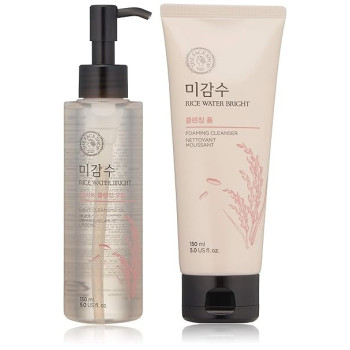 The Face Shop Rice Water Bright Bundle Cleanser, Light Cleansing Oil, 150Ml